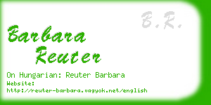 barbara reuter business card